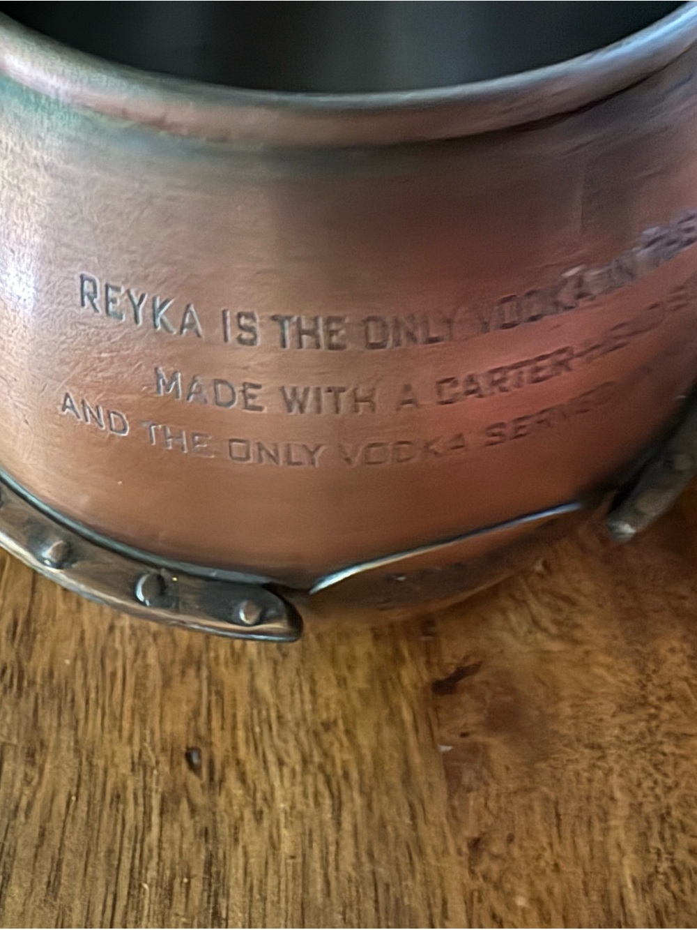 Rare Reyna Vodka Copper Moscow Mule Mug - Steam Punk Mugs - Picture 4 of 11
